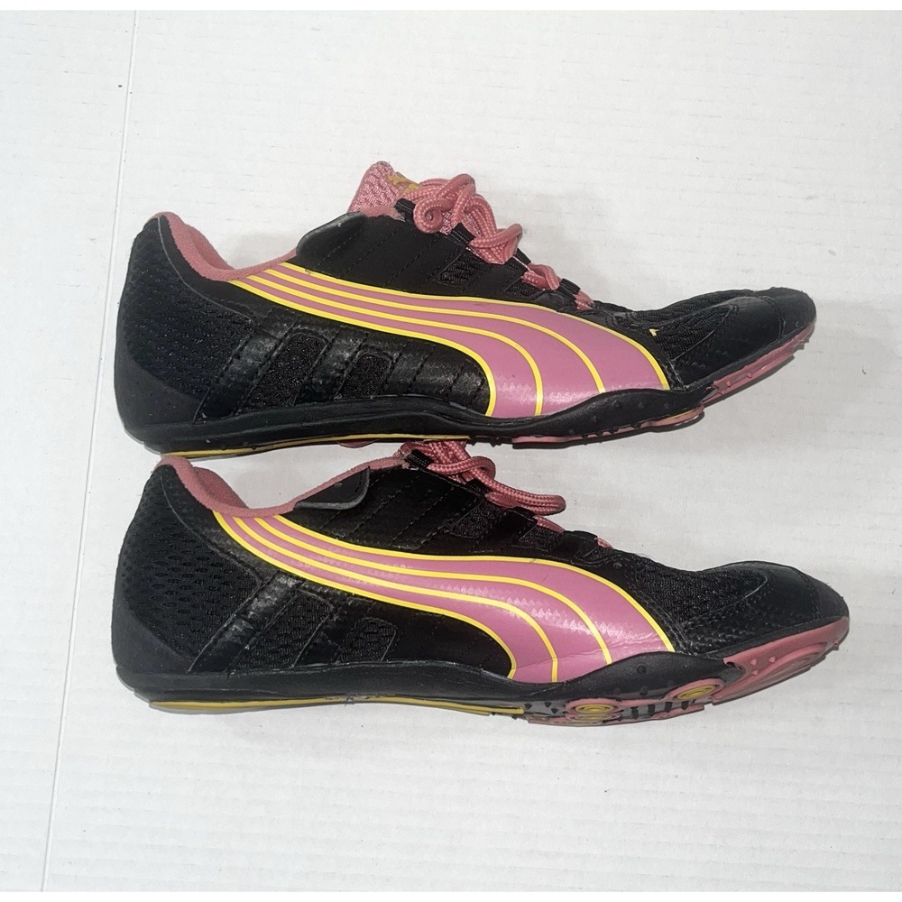 Puma Eco Ortholite ArchTec Running Shoes Sneakers Women's 8.5 Black Pink